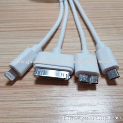 New 1-to-4 Universal USB Multi-charger Cable for Mobile Phones with 1/2/3m Length